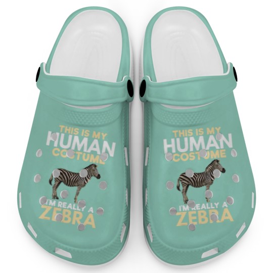 Discover My Human Costume Really Zebra Lover Zookeeper Gift Clogs