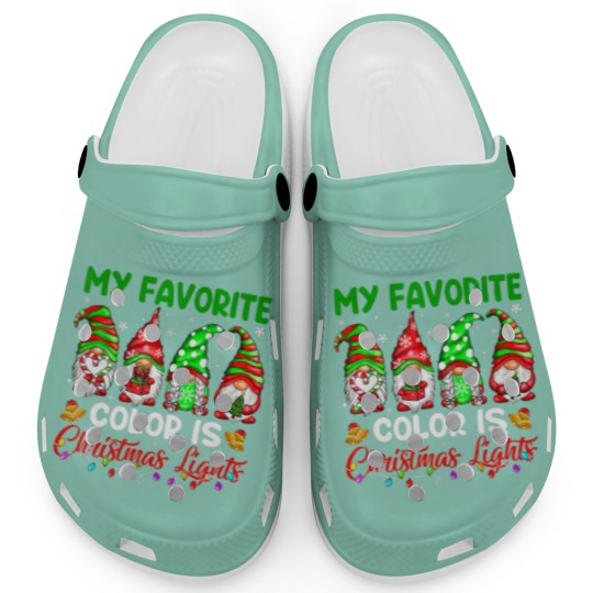 Discover Gnomes My Favorite Color Is Christmas Light Clogs