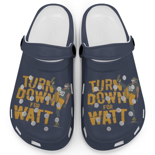 Discover TJ Watt Turn Down For Watt Clogs