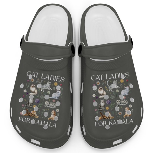 Discover Cat Ladies For Kamala Clogs, Kamala Harris 2024 President Clogs