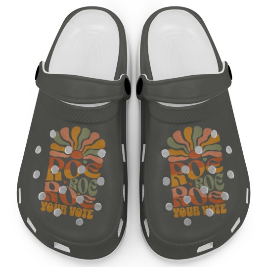 Discover Roe Your Vote Feminist Clogs - Kamala Harris Supportive Footwear