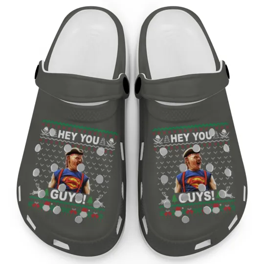 Discover Hey You Guys Movie Quotes Clogs, Sloth Goonies Funny Christmas Clogs