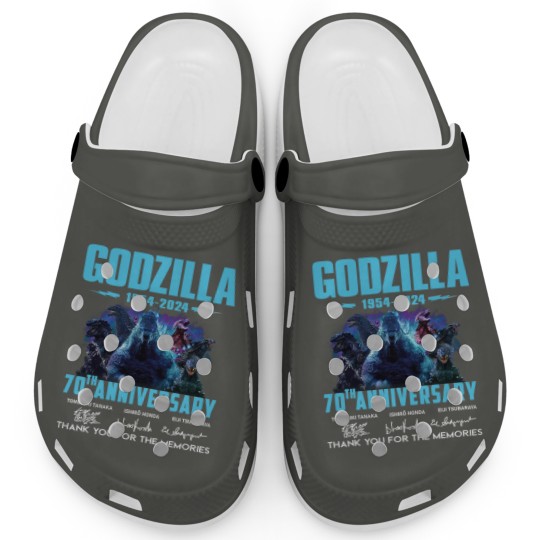 Discover God zilla 1954-2024 70th Anniversary Thank You Clogs, God zilla Clogs