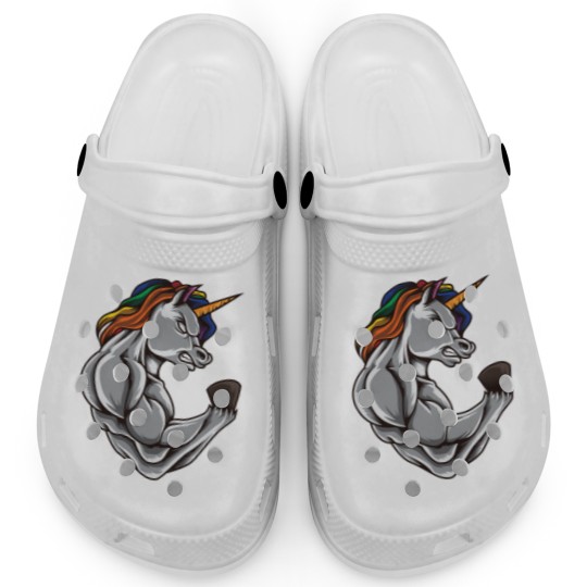 Discover Unicorn At The Gym | Training Fitness Muscles Clogs