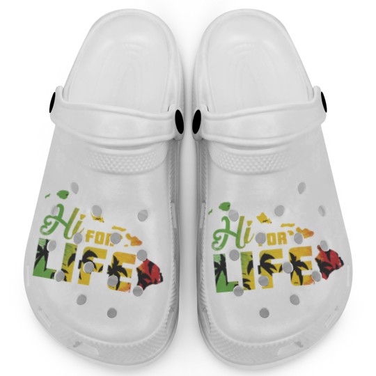 Discover Hawaii For Life Rasta Island Chain Gift traveler Clogs