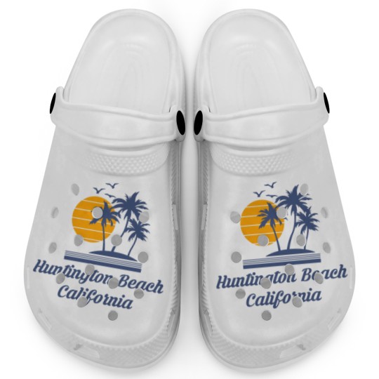 Discover Huntington Beach California Clogs CA Tourist Gifts Clogs