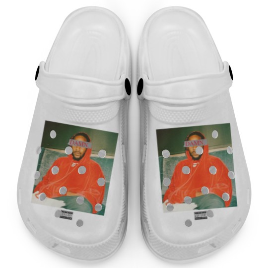 Discover Kendrick Lamar Vintage Graphic Clogs - DAMN. Vintage Graphic Clogs