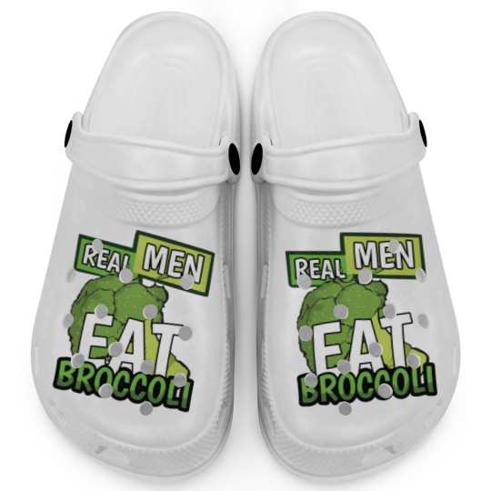 Discover Real Men Eat Broccoli - Men - Clogs