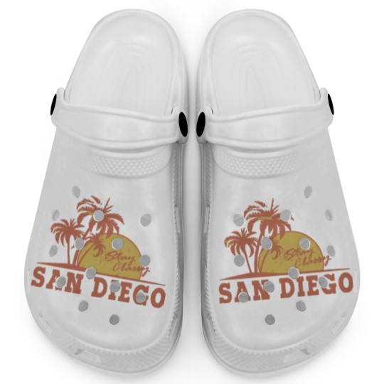 Discover san diego logo Clogs