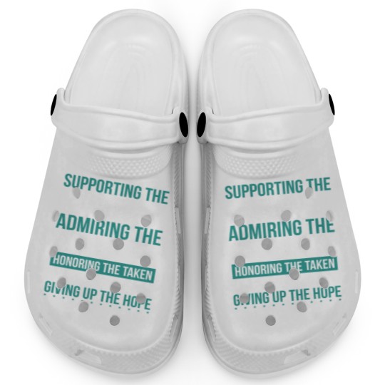 Discover Ovarian Cancer Ovarian Cancer Survivor Ribbon Clogs