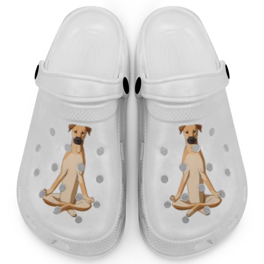 Discover Black Mouth Cur Dog meditate Clogs