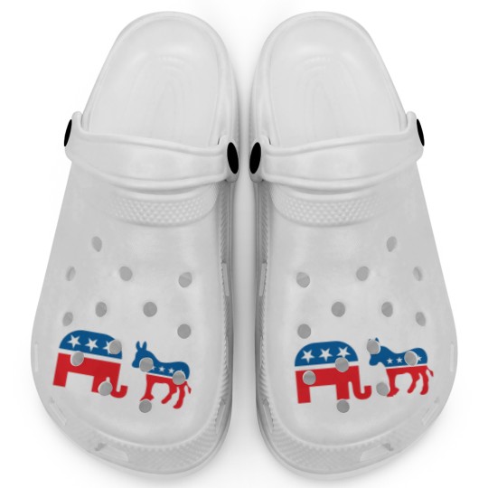 Discover Please Dont Feed The Animals USA Flag Libertarian Clogs