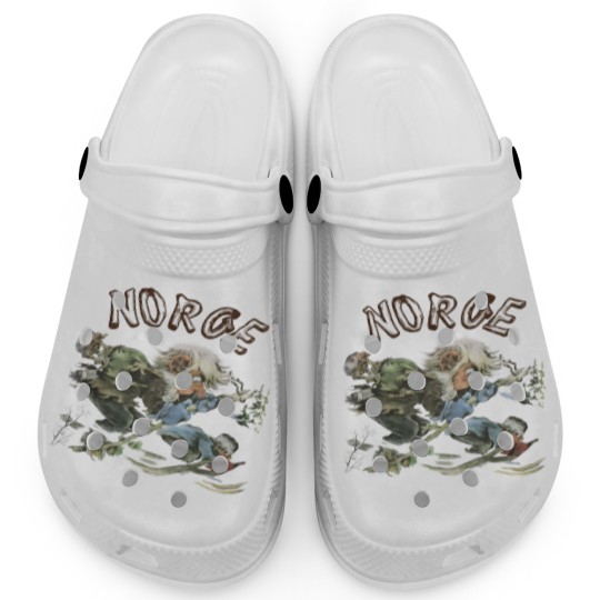 Discover 70s Norge Norway Troll Clogs. Vintage 1970s Norwegian Skiing Trolls