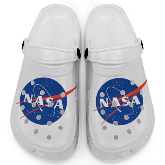 Discover NASA Meatball Logo Insignia Symbol NASA Clogs