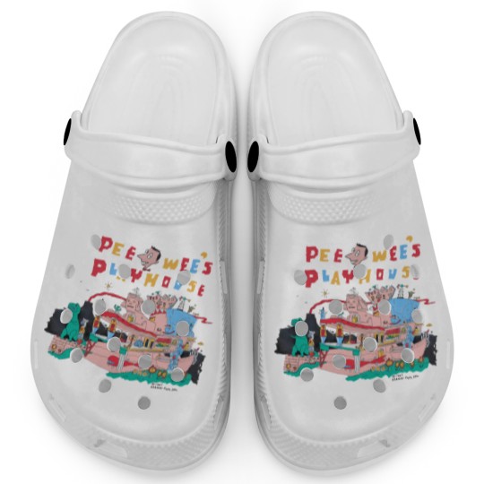 Discover Funny Vintage Pee Wee's Playhouse Clogs, Vintage 90s Pee Wee Herman Clogs