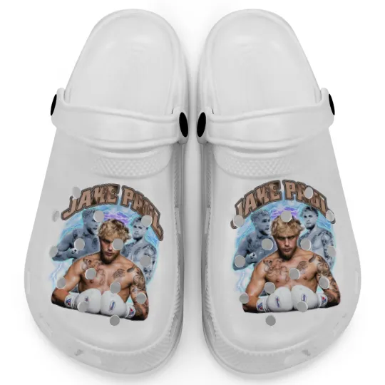 Discover Vintage Jake Paul Clogs Boxing Player Clogs, Gift for Boxing Player Fan Clogs
