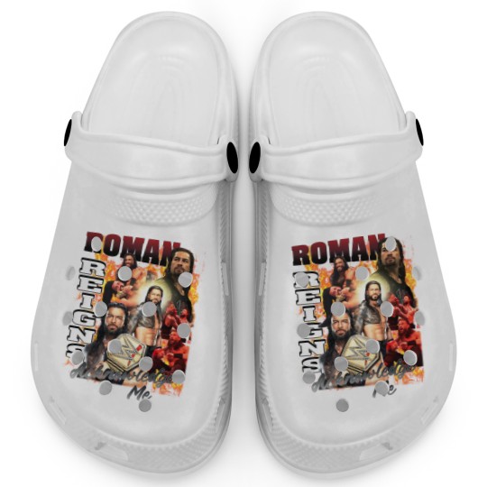 Discover Roman Reigns Acknowledge Me Unisex Softstyle Clogs, Roman Reigns Unisex Clogs