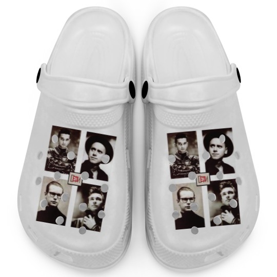 Discover Depeche Mode USA Tour 1988 Clogs, Depeche Mode Vintage Clogs, Depeche Mode Merch