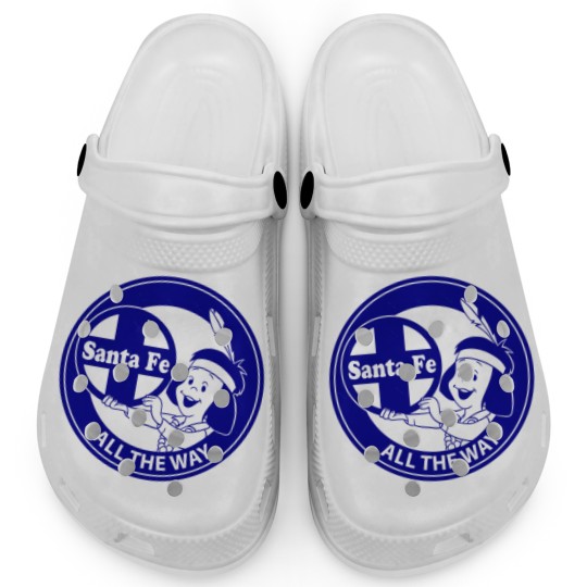 Discover Santa Fe Railway Lil Chief All the Way Blue Clean Clogs