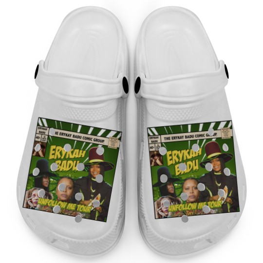 Discover Erykah Badu Comic Clogs, Erykah Badu Bootleg Clogs, Erykah Badu Clogs
