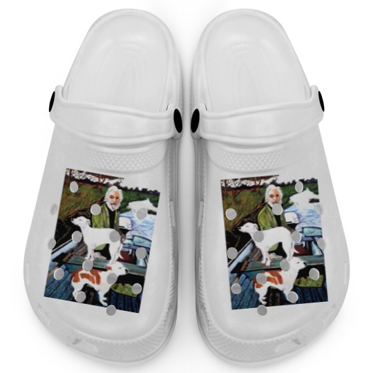 Discover Goodfellas Painting Old Man with Dog Clogs
