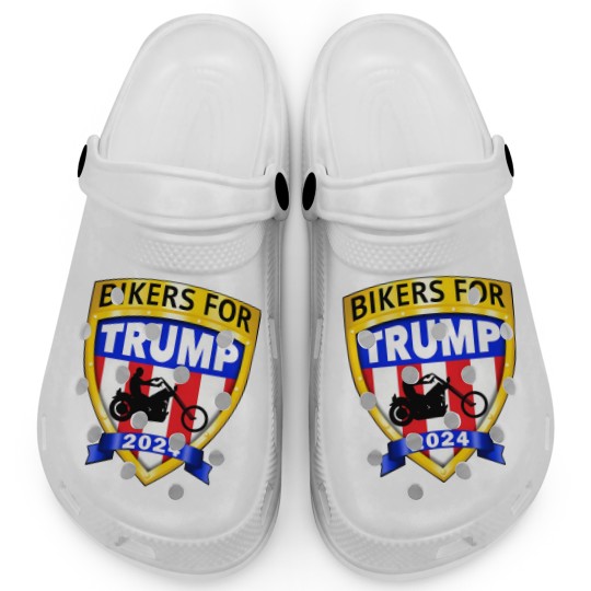 Discover Bikers for Trump 2024 American Clogs