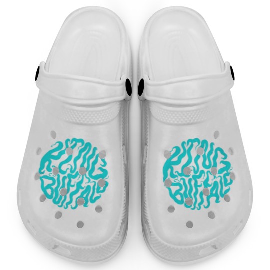Discover King Buffalo, black and blue Clogs