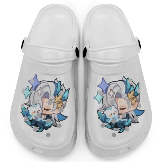 Discover Neuvillette Genshin Impact Canvas Print Clogs