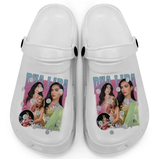 Discover Retro Dua Lipa Clogs, Dua Lipa Graphic Unisex Clogs