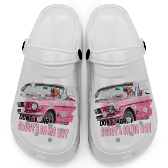 Discover PRESIDENT Dont Worry Daddy's On His Way Donald Trump Clogs
