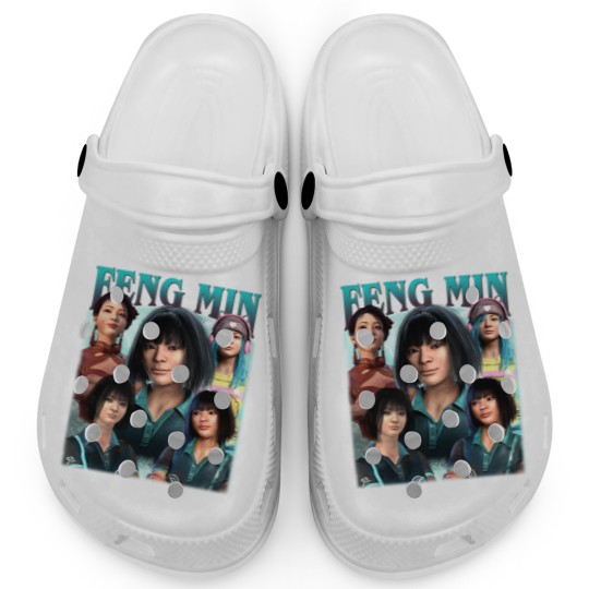 Discover Feng Min Dead By Delight Vintage Clogs, Gift For Woman and Man Unisex Clogs