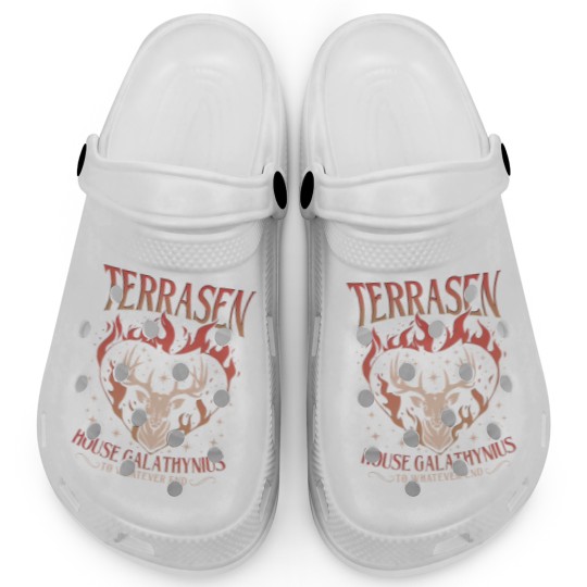 Discover Terrasen Acotar Clogs, Terrasen To Whatever End Fireheart Clogs, House Galathynius, Throne of Glass Clogs