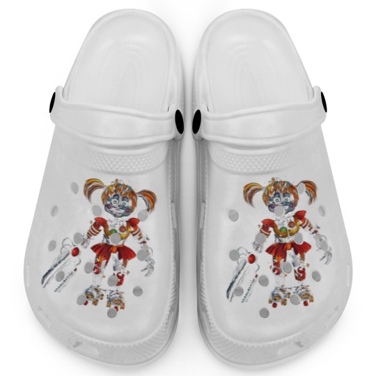 Discover Circus Baby Five Nights at Freddy's Clogs, Scrap Baby Clogs
