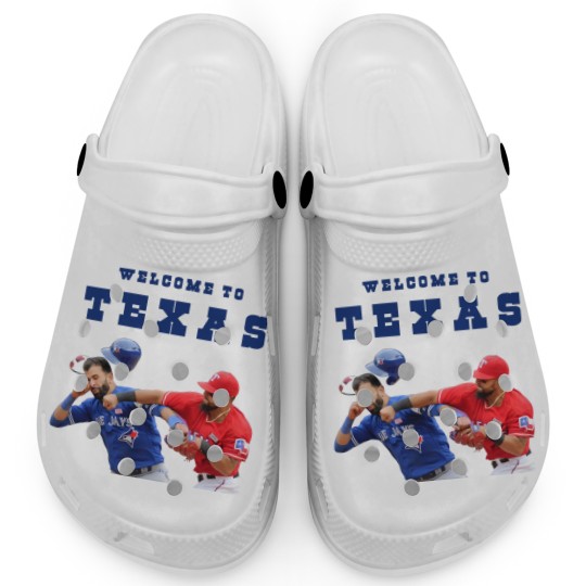 Discover Welcome To Texas Rougned Odor Jose Batista Punch Clogs