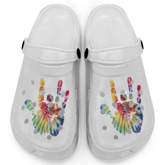Discover Tie Dye Jerry Garcia Hand Bill Kreutzmann Clogs