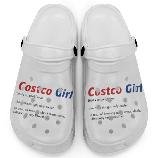 Discover Funny Costco Clogs "Costco Girl" Costco Costco Employees and  Costco Lovers