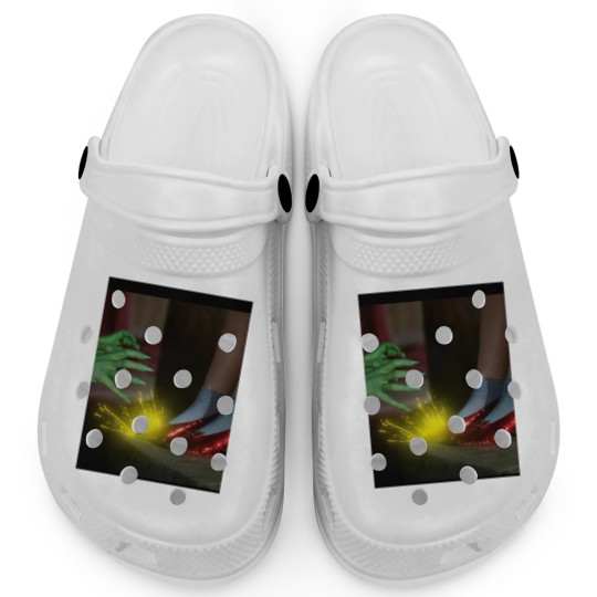 Discover The Wizard of Oz Ruby Slippers Scene Graphic Clogs