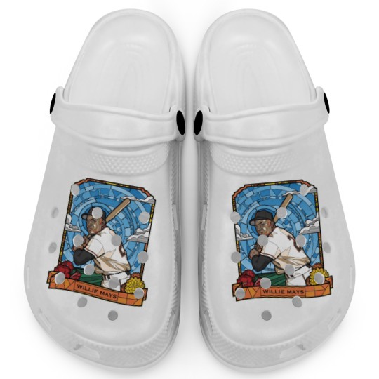 Discover WILLIE MAYS STAINED GLASS - Willie Mays - Clogs