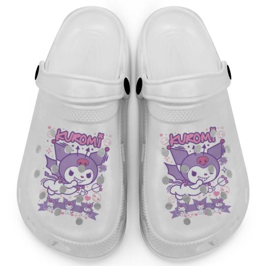 Discover Kuromi Cute Anime Clogs, Cotton Clogs, Graphic Clogs for men, women, Unisex, Gifts for Fan Merch