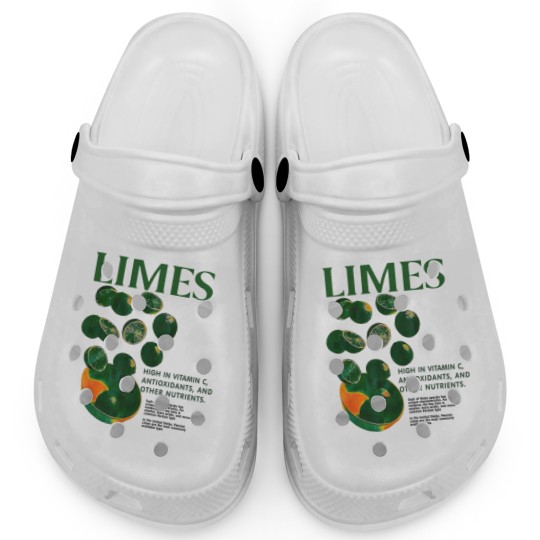Discover Lime Graphic Clogs