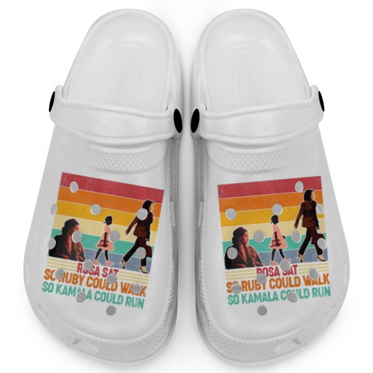 Discover Rosa Sat So Ruby Could Walk So Kamala Could Run Clogs, Kamala Harris