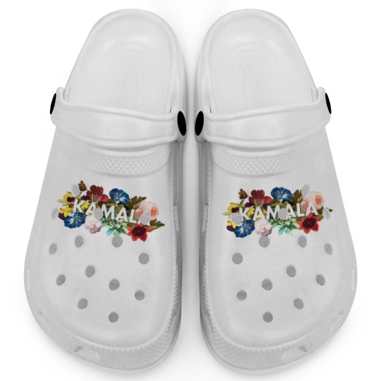 Discover Kamala Harris Vintage Floral Feminine First Female President Clogs