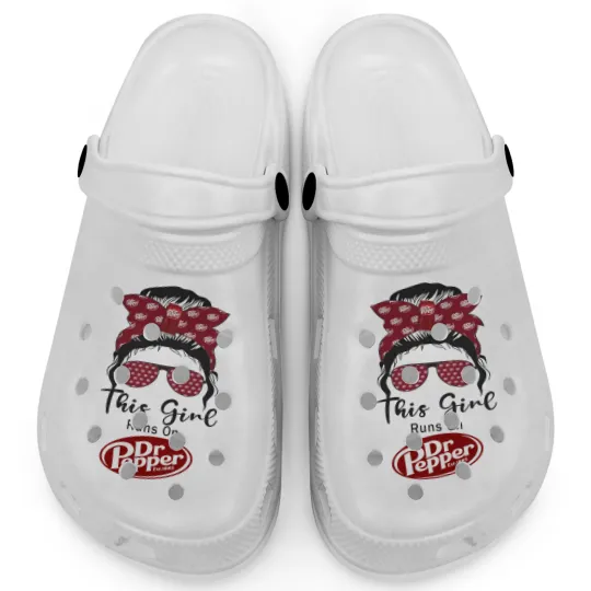 Discover This girl runs on Dr. Pepper Clogs