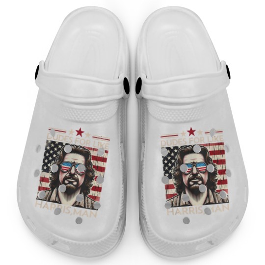 Discover Dudes for like Harris Man Clogs, White Dudes for Harris, White for Kamala Harris 2024 Clogs