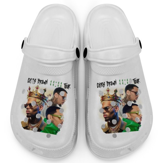 Discover Chris Brown 11:11 Tour 2024 Clogs - Breezy Collection