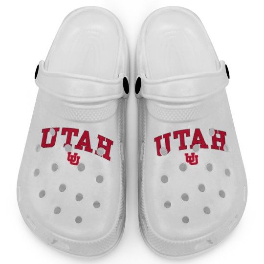 Discover Utah Utes Arch Over Black Officially Licensed Clogs