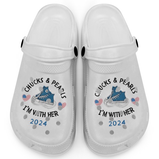 Discover Kamala Harris 2024 - Chucks and Pearls Clogs