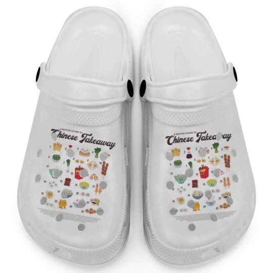 Discover Chinese Takeaway Guide Graphic Clogs