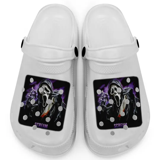 Discover Vintage Scream Clogs, Scream Movie, Ghostface Clogs, Let's Watch Scary Movie Clogs