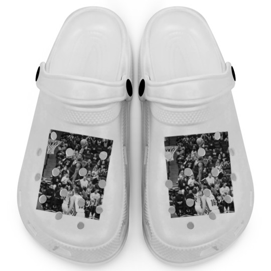 Discover Anthony Edwards - Dunk Of The Year - Black/White Classic Clogs